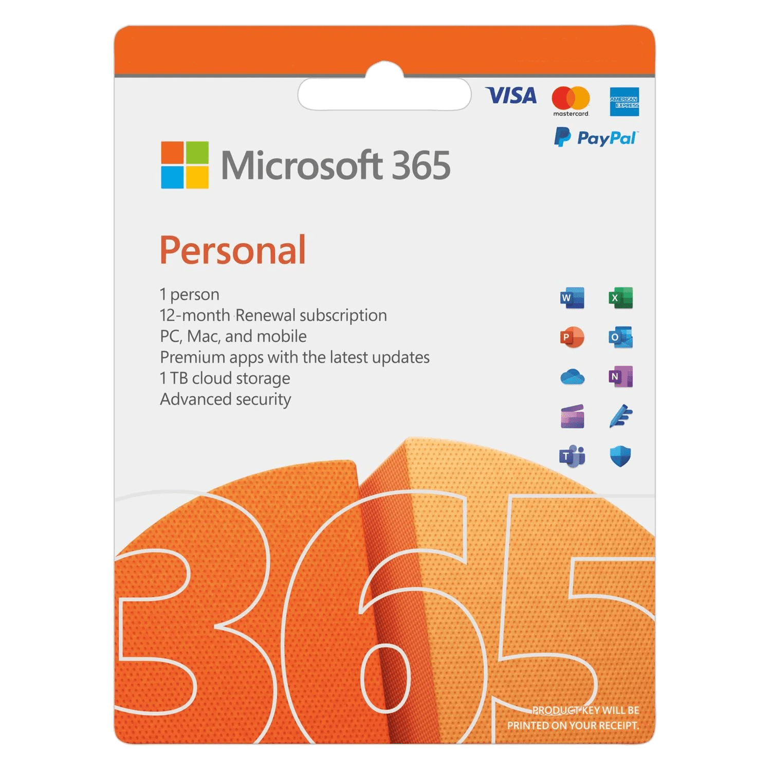 Microsoft Office 365 Personal 1 Year Subscription Digital Download 