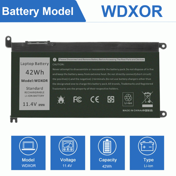 Battery for Dell Latitude 3190 2in1 WDX0R WDXOR - Image 2